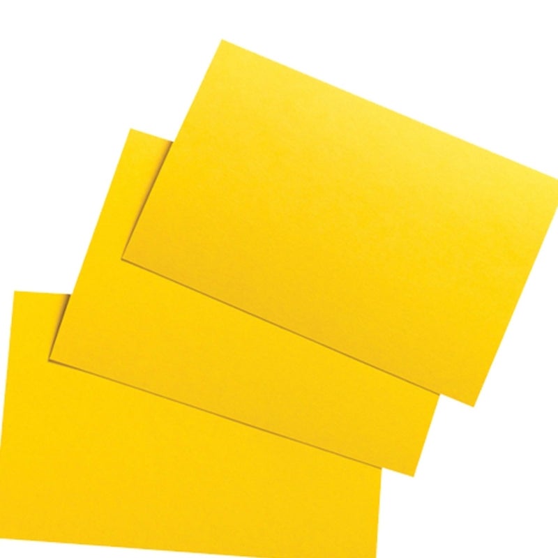 School Smart Unruled Index Cards, 4 x 6 Inches, Canary, Pack of 100 - Image 3